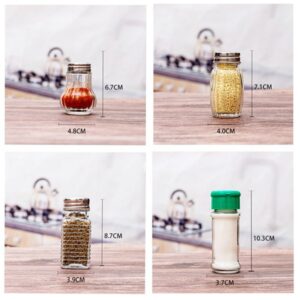 Diverse Spice Jars Size